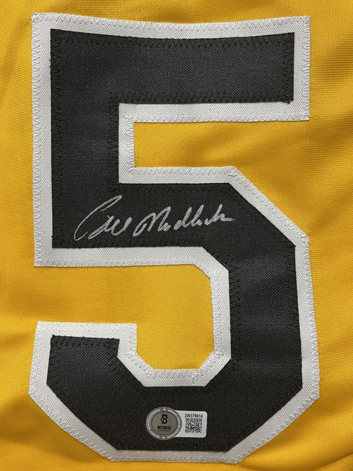 Bill Madlock Signed Pittsburgh Pirates Custom Jersey Beckett Witness BAS COA1