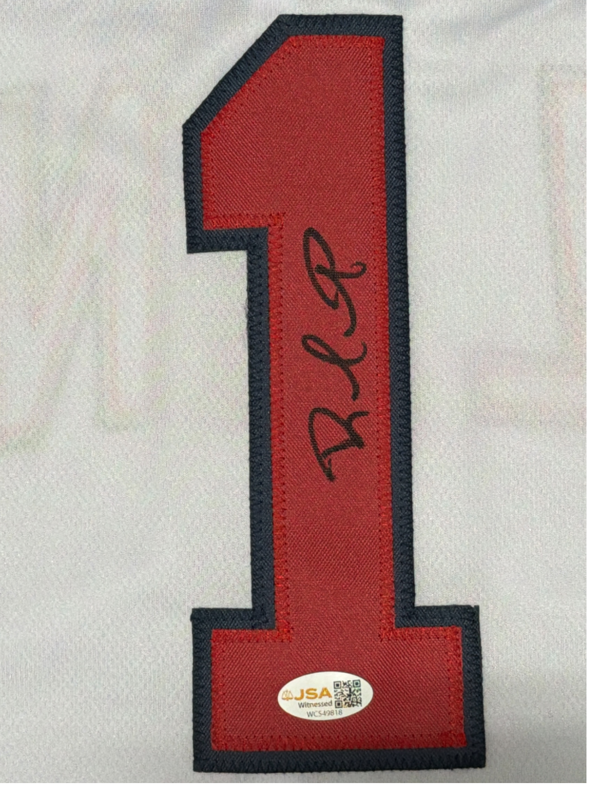 Rafael Furcal Signed Autographed Atlanta Braves Custom Jersey JSA Witness COA1