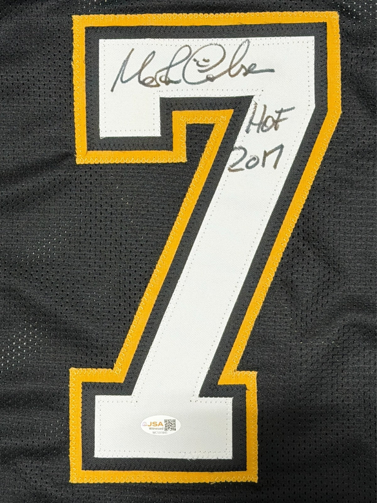 Morten Anderson Signed New Orleans Saints Custom Jersey w/ HOF 2017 JSA Wit COA1