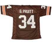 Greg Pruitt Signed Cleveland Browns Custom Jersey w 5 Pro Bowl Beckett W BAS COA0