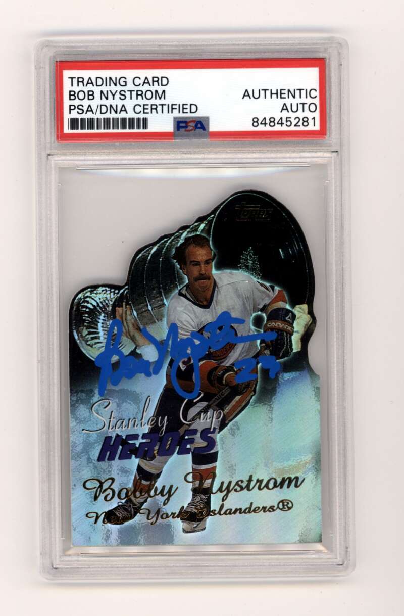 Bobby Nystrom 2003-04 Topps Stanley Cup Heroes SCH-BN Signed PSA Authentic Auto0