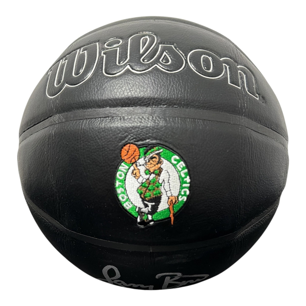 Larry Bird Signed Boston Celtics Premier Black Basketball JSA W COA Bird Holo B1