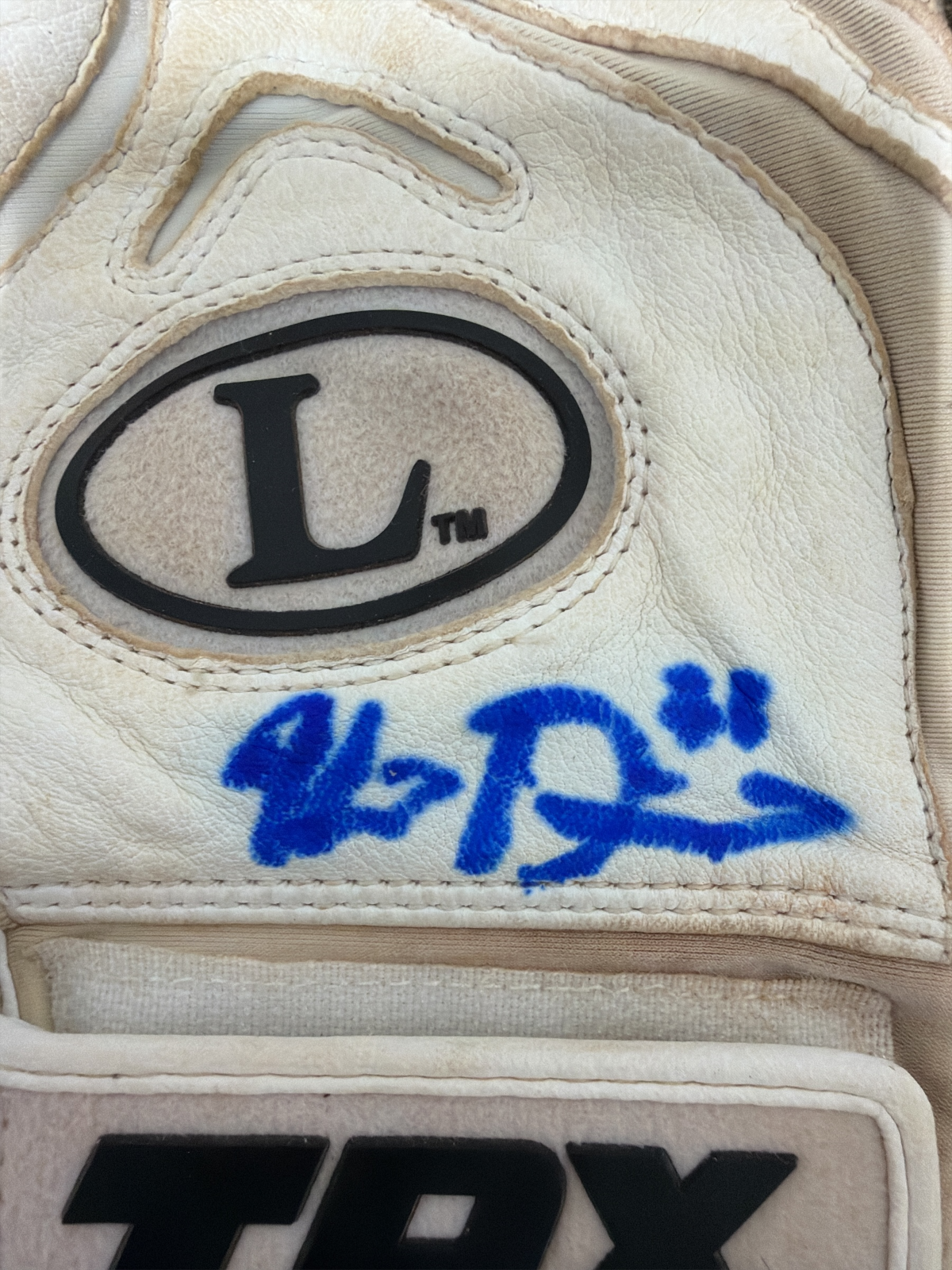 Kevin Plawecki Signed Game Used GU Batting Gloves TPX New York Mets LSCM COA2