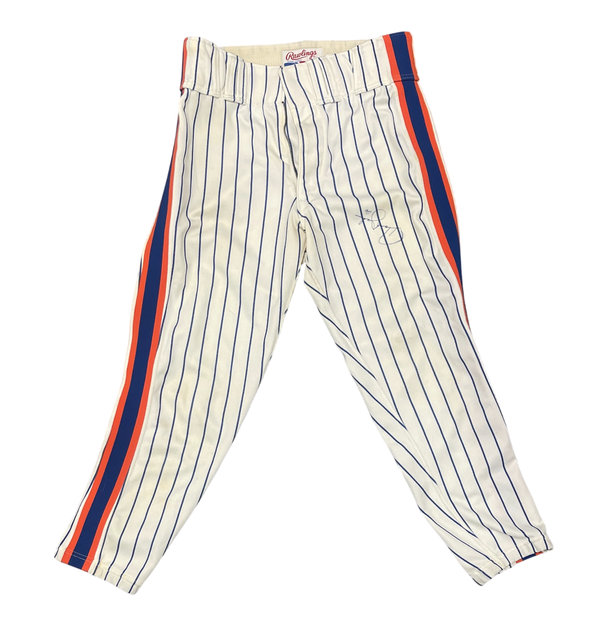 Howard Johnson Signed 1990 New York Mets Game Used Baseball Pants JSA COA Set 10