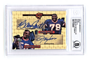 Bruce Smith & Lawrence Taylor 2024 Hits BOOM Super #1/1 Dual Signed BGS BAS Auto0