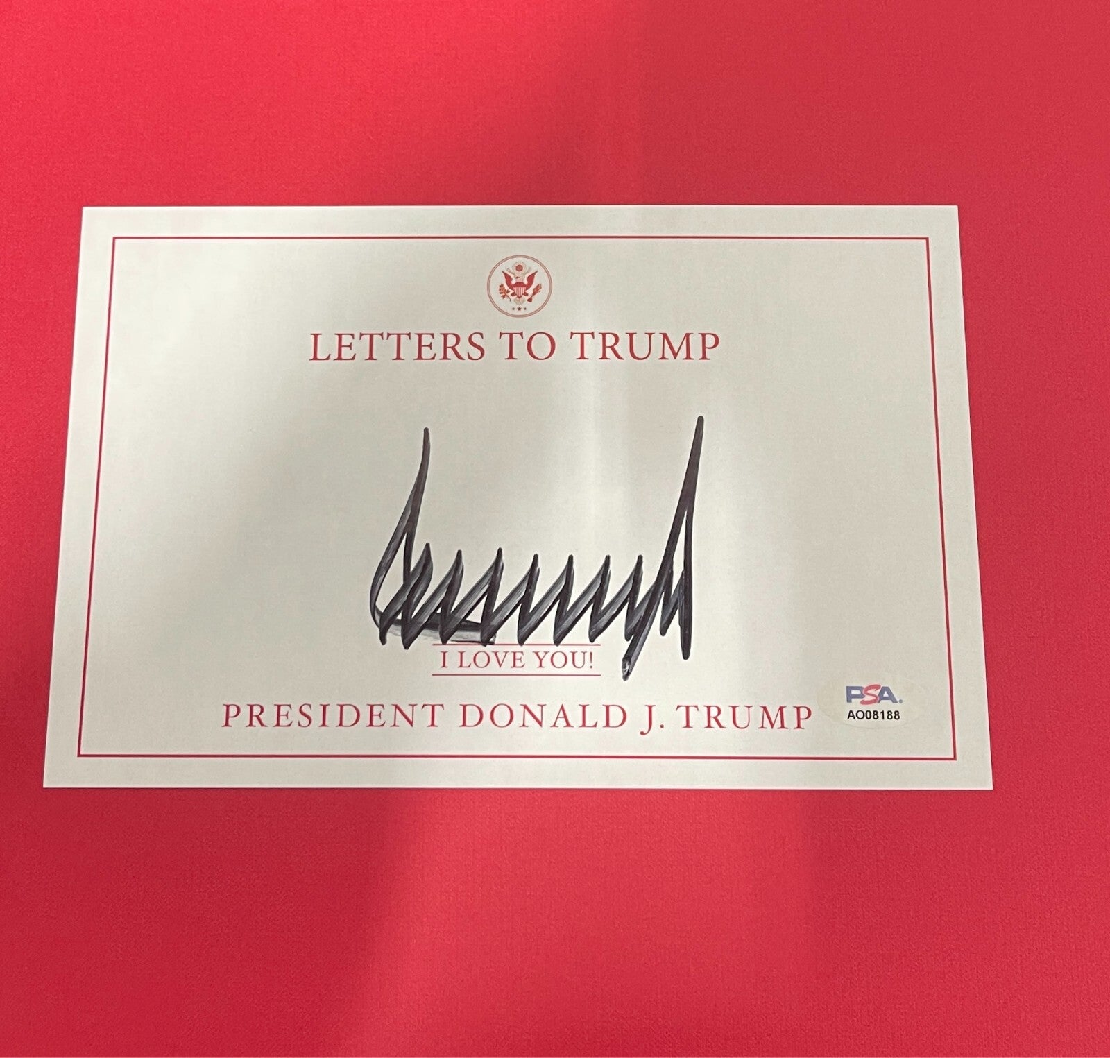 President Donald J. Trump Signed Auto Letters To Trump Hardcover Book PSA COA1