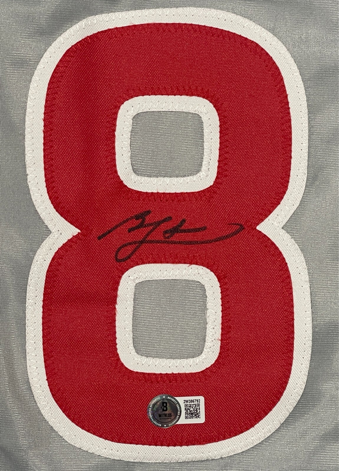 Ben Zobrist Signed Chicago Cubs Custom Jersey Beckett Witness BAS COA1