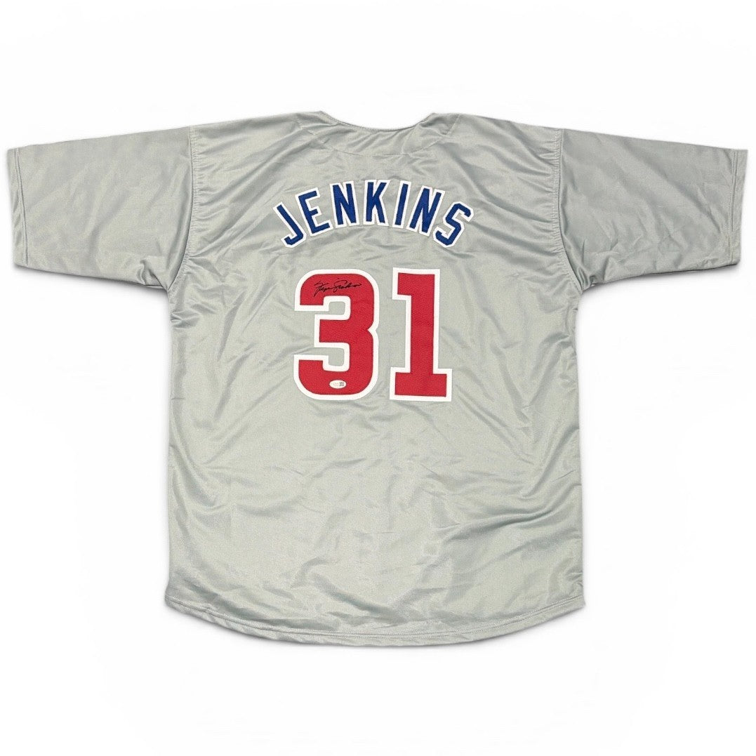 Fergie Jenkins Signed Autographed Chicago Cubs Custom Jersey JSA Witness COA0
