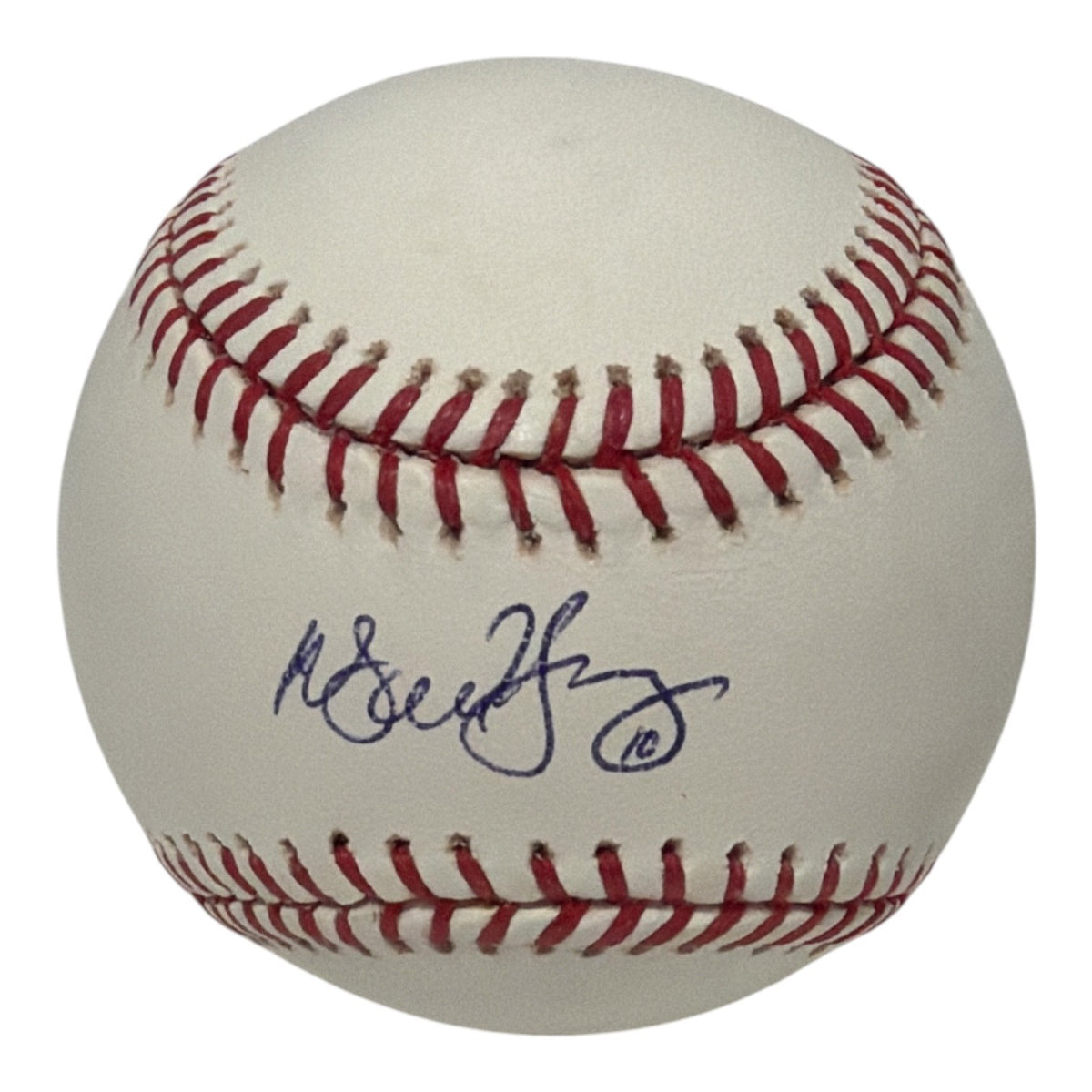 Michael Young Signed Autographed ROMLB Baseball JSA COA Texas Rangers0