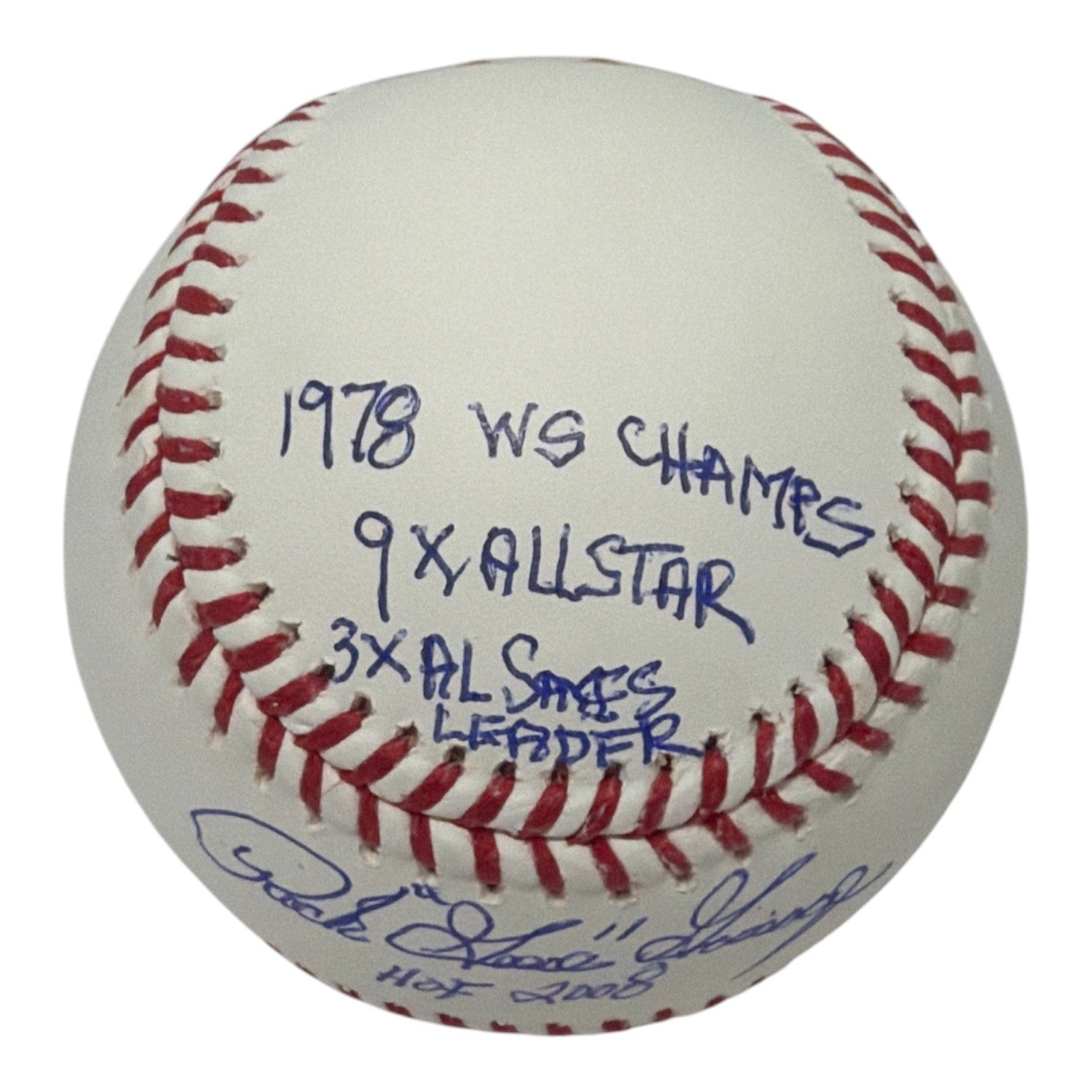 Rich "Goose" Gossage Signed ROMLB Baseball w/ 6x Stat Insc JSA COA Yankees HOF1