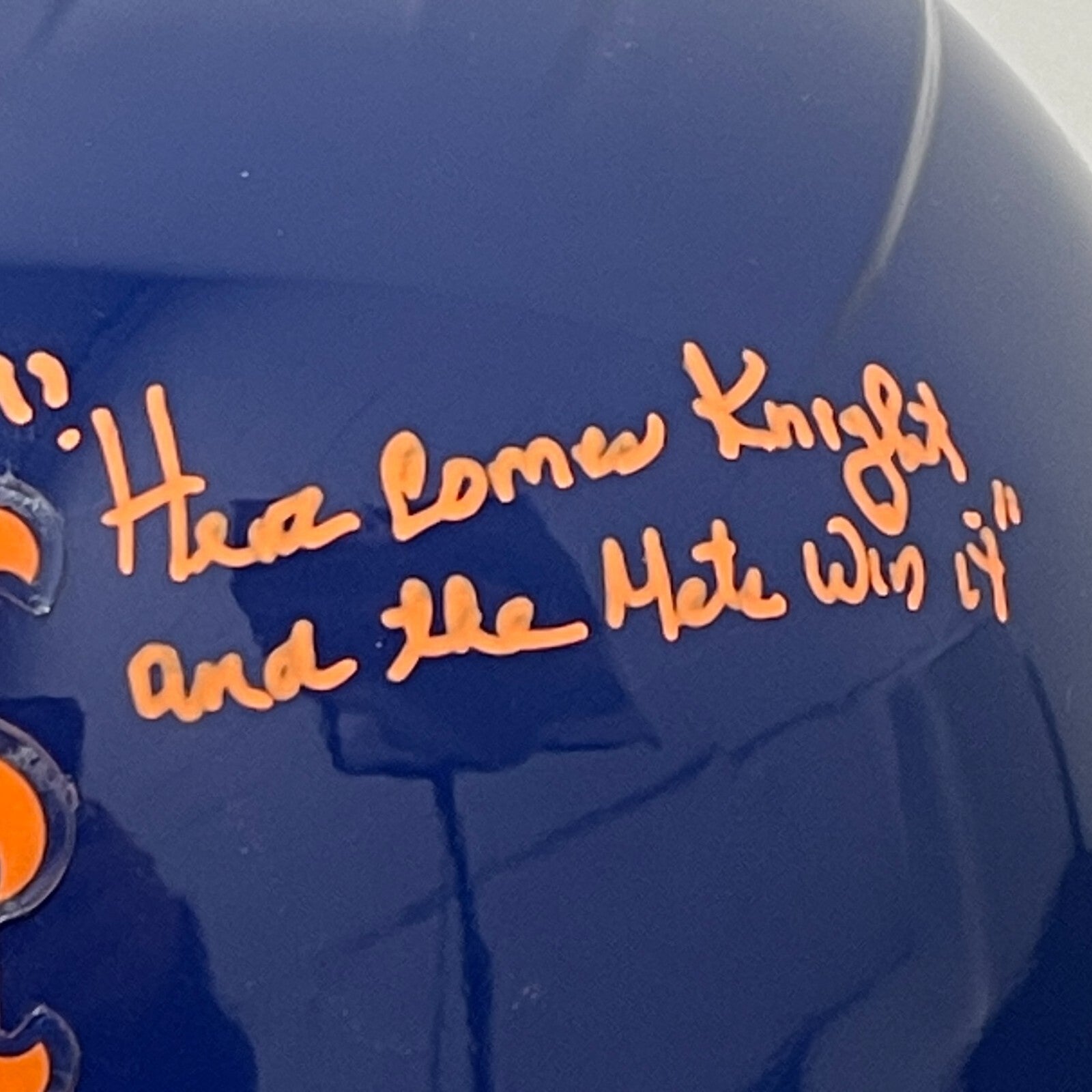 Ray Knight Signed Auto Mets Full Size Batting Helmet w Multi Ins Beckett BAS COA3