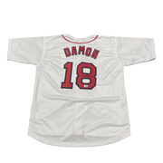 Johnny Damon Signed Boston Red Sox Custom Jersey Beckett Witness BAS COA0