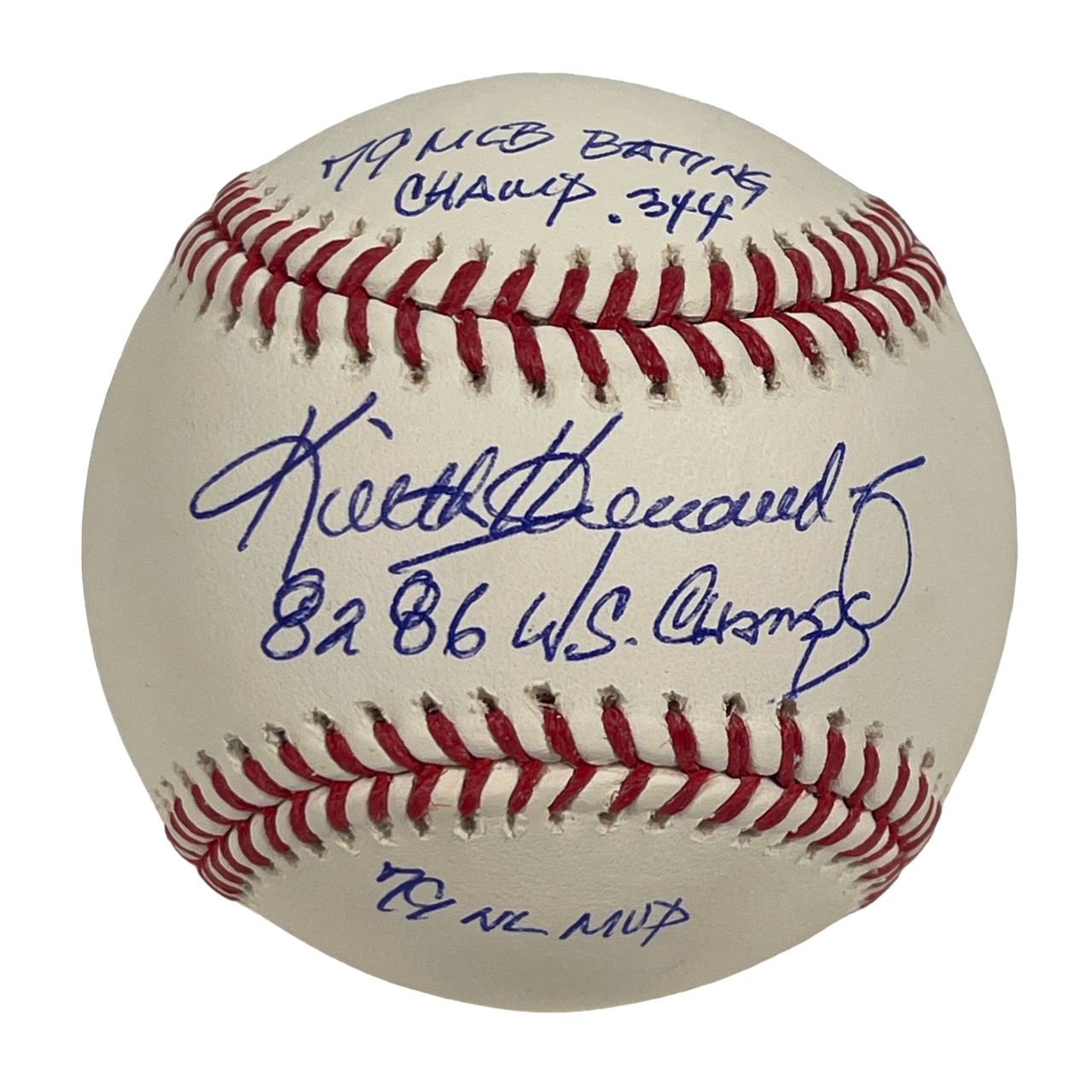 Keith Hernandez Signed ROMLB Baseball w/ NL Batting Champ + WSC + MVP JSA COA0