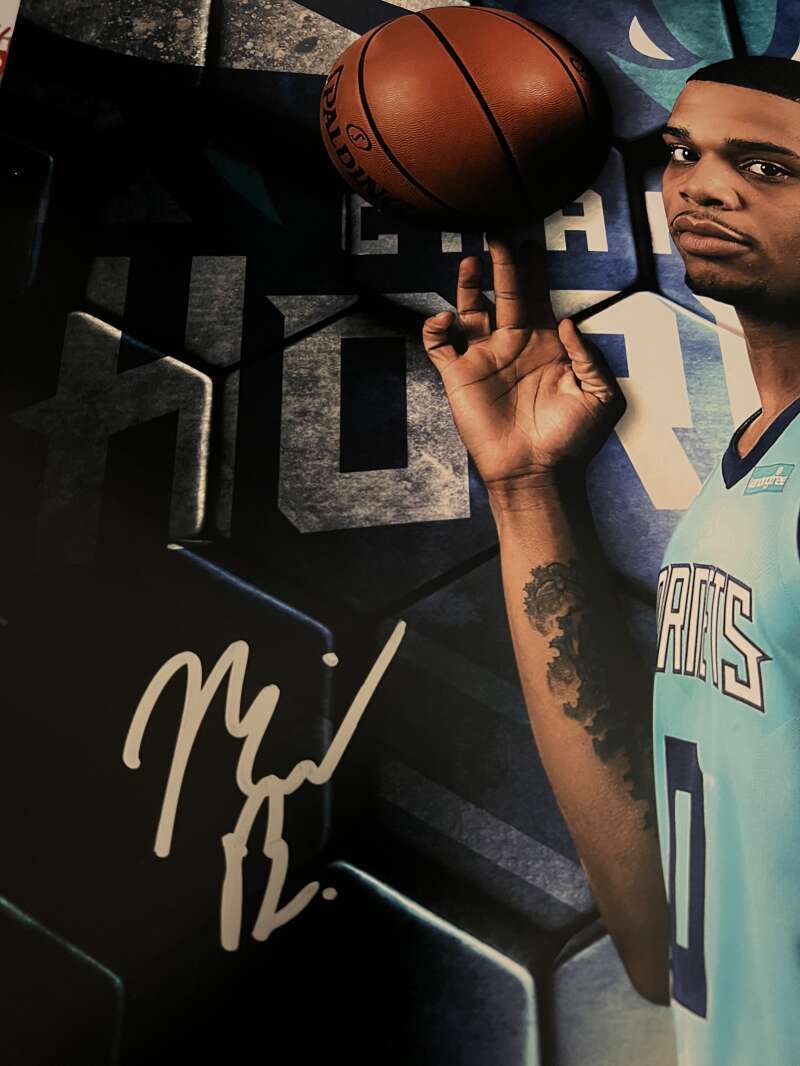 Miles Bridges Signed Auto 20x24 Photo Next Upper Deck UDA COA Hornets NBA Draft1