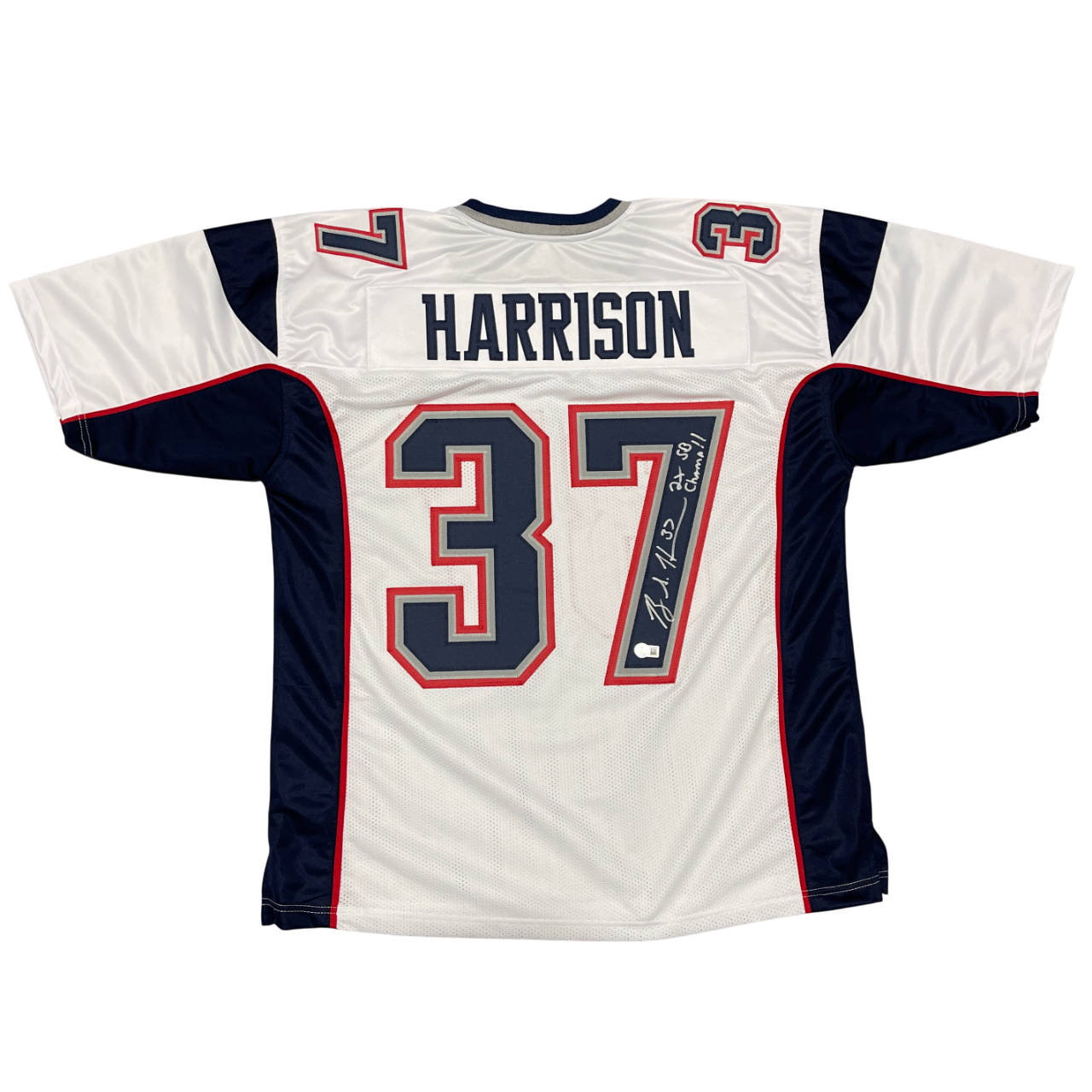 Rodney Harrison Signed NE Patriots Custom Jersey w/ 2 SB Champ Beckett W BAS COA0