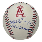 Vladimir Guerrero Signed LA Angels Logo Baseball w/ 2004 AL MVP JSA Witness COA0