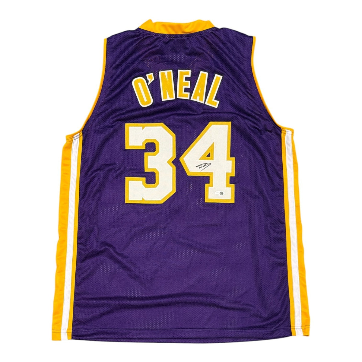 Shaquille O'Neal Signed Los Angeles Lakers Custom Jersey JSA Witness COA0