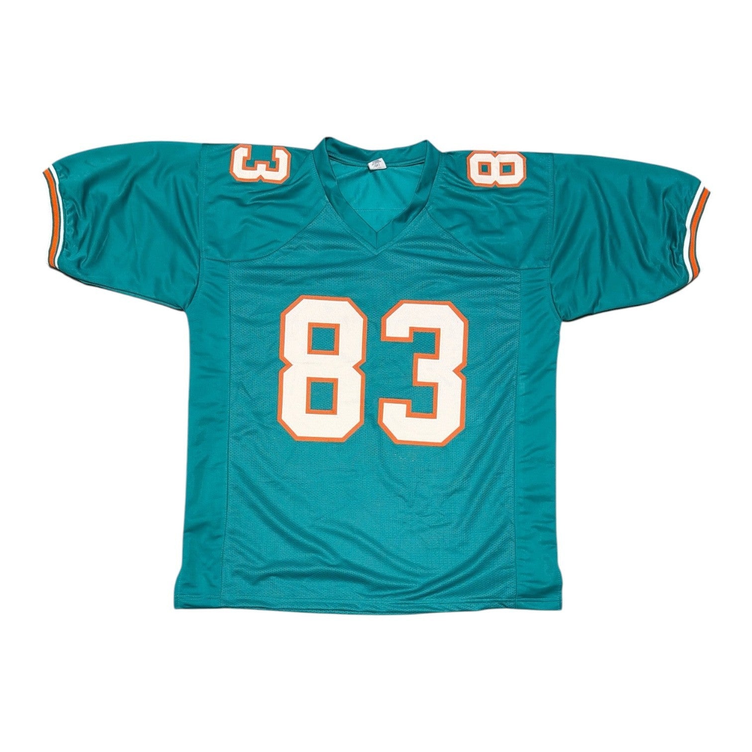 Mark Clayton Signed Autographed Miami Dolphins Custom Jersey JSA Witness COA2