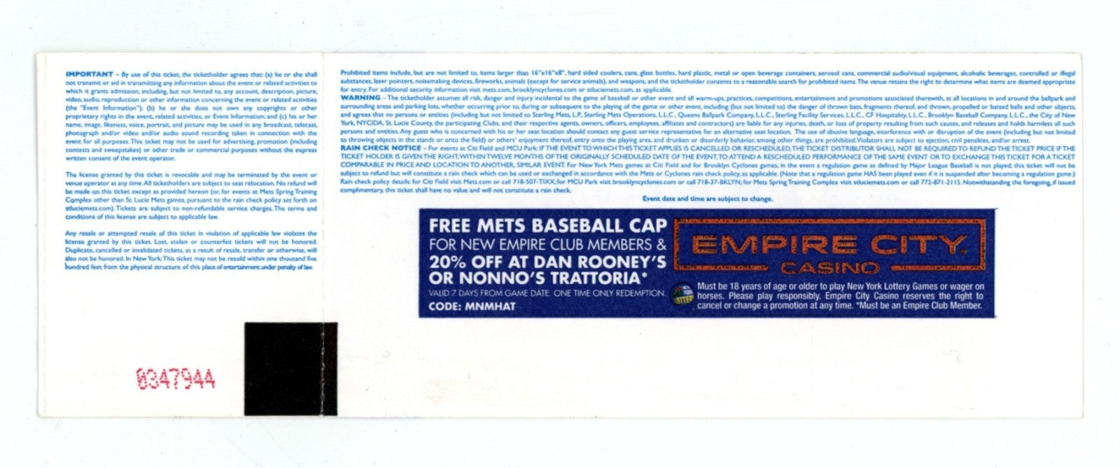 Alex Meyer Signed Auto 1st MLB Hit Ticket 5/20/2017 1st Hit Inscribed LSCM COA1