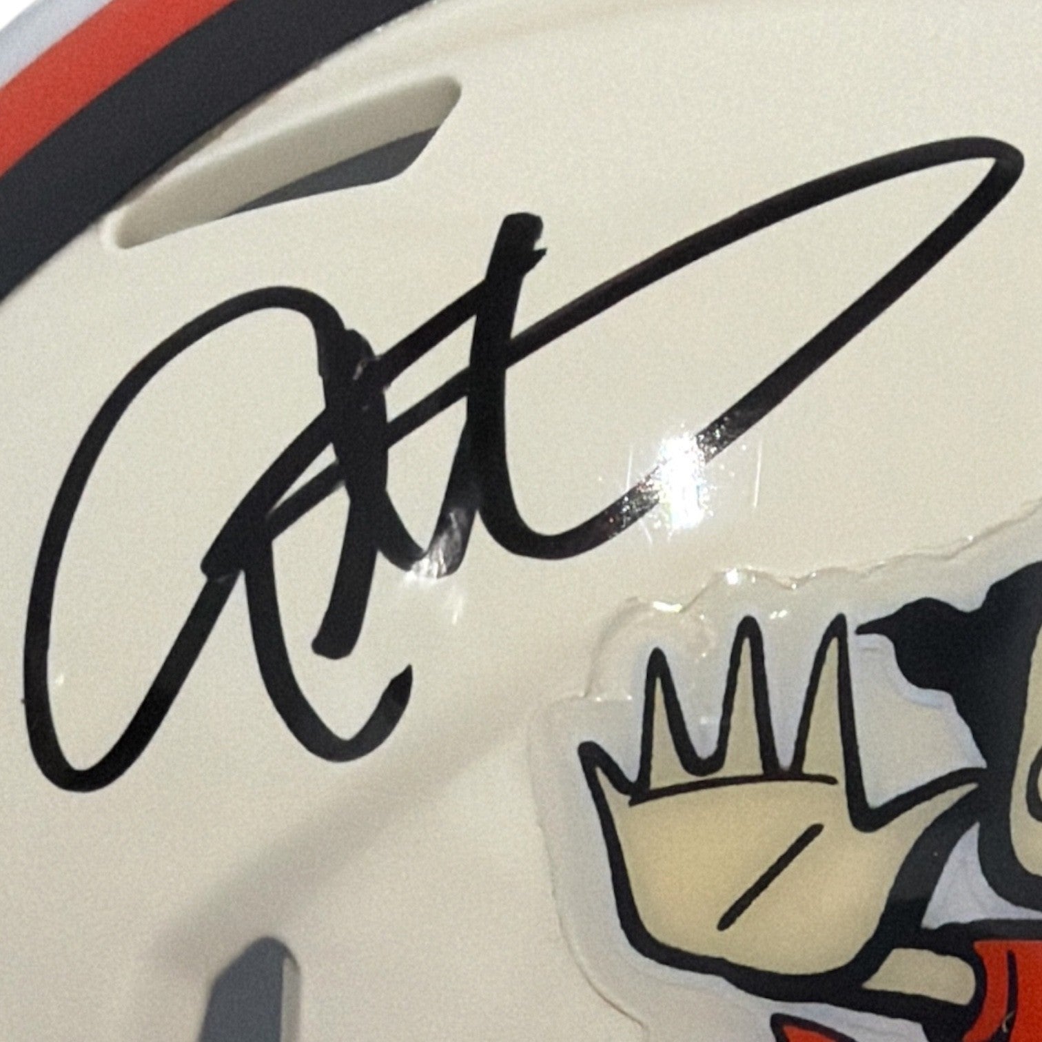 Eric Metcalf Signed Cleveland Browns Retro Mini Helmet JSA Witness COA1