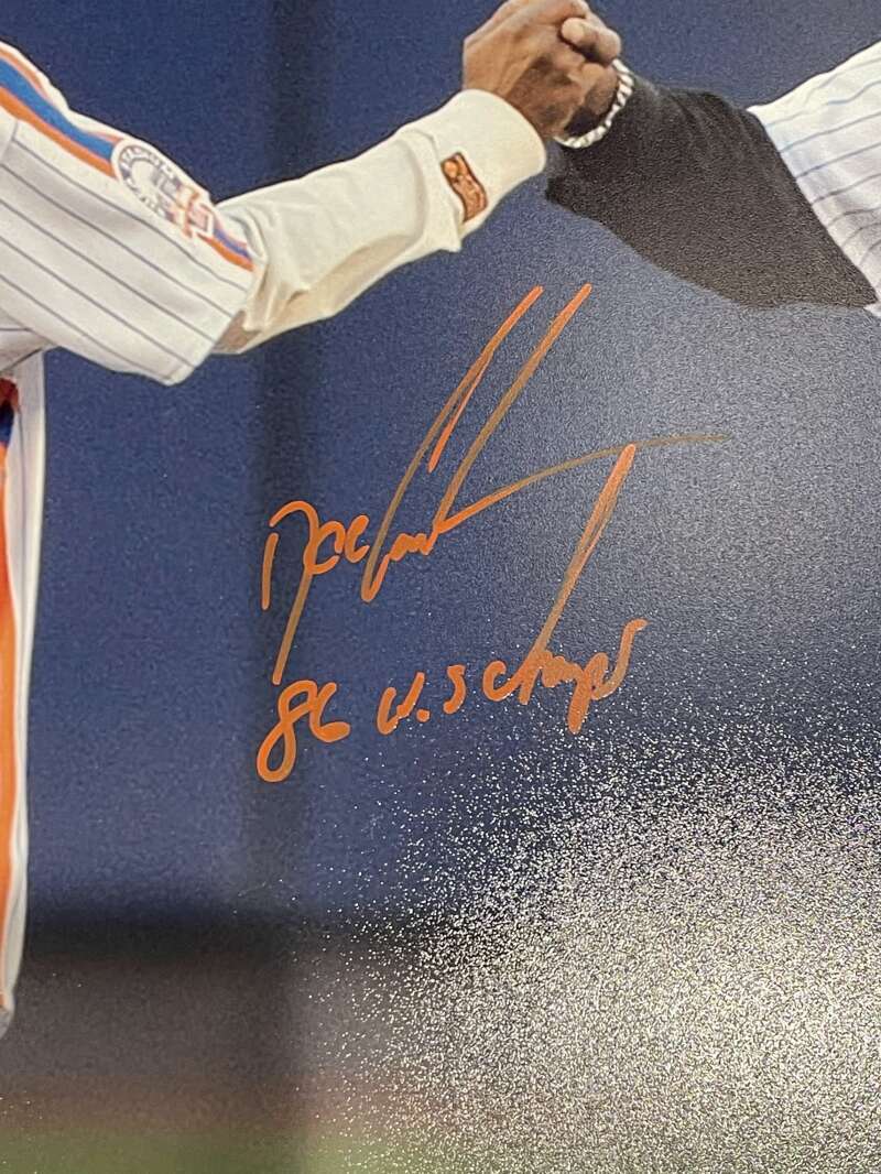 Dwight Doc Gooden & Darryl Strawberry Signed Auto 16x20 Photo w/ 2x Insc JSA COA1