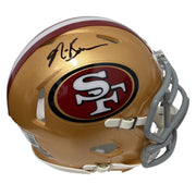 NaVorro Bowman Signed San Francisco 49ers Speed Mini Helmet Beckett Wit BAS COA0