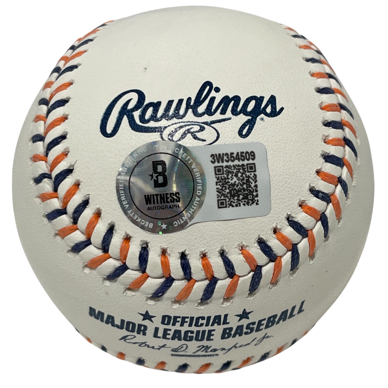 Jack Morris Signed Tigers Logo ROMLB Baseball w/ #47 Beckett Witness BAS COA1