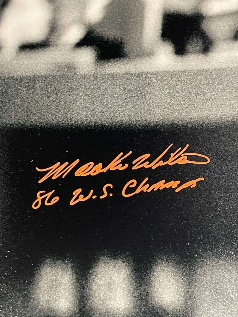 Mookie Wilson Signed Auto 16x20 Photo Spotlight PSA COA 86 WS Champs NY Mets1