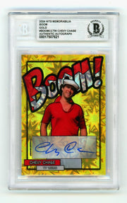 Chevy Chase Ty Webb 2024 Hits Memorabilia BOOM Gold /10 Signed BGS BAS Auto0