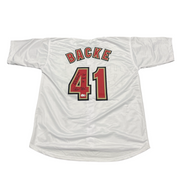 Brandon Backe Signed Houston Astros Custom Jersey w/ Insc Beckett Wit BAS COA0