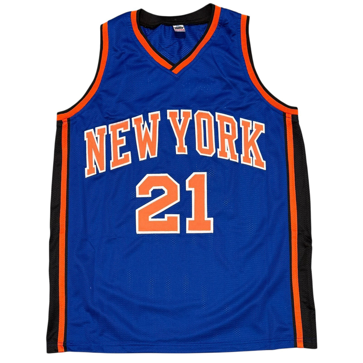 Charlie Ward Signed Knicks Custom Jersey w/ 99 ECF Champs Beckett Wit BAS COA2