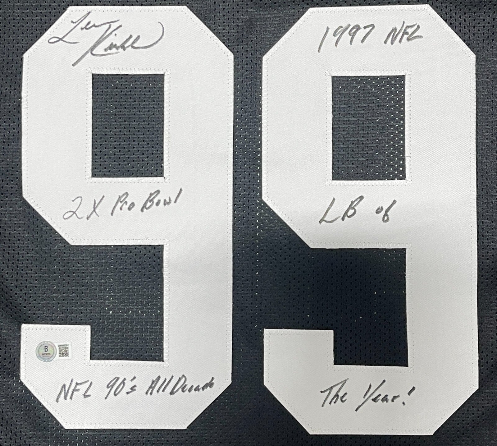 Levon Kirkland Signed Pittsburgh Steelers Custom Jersey 3x Ins Beckett W BAS COA1