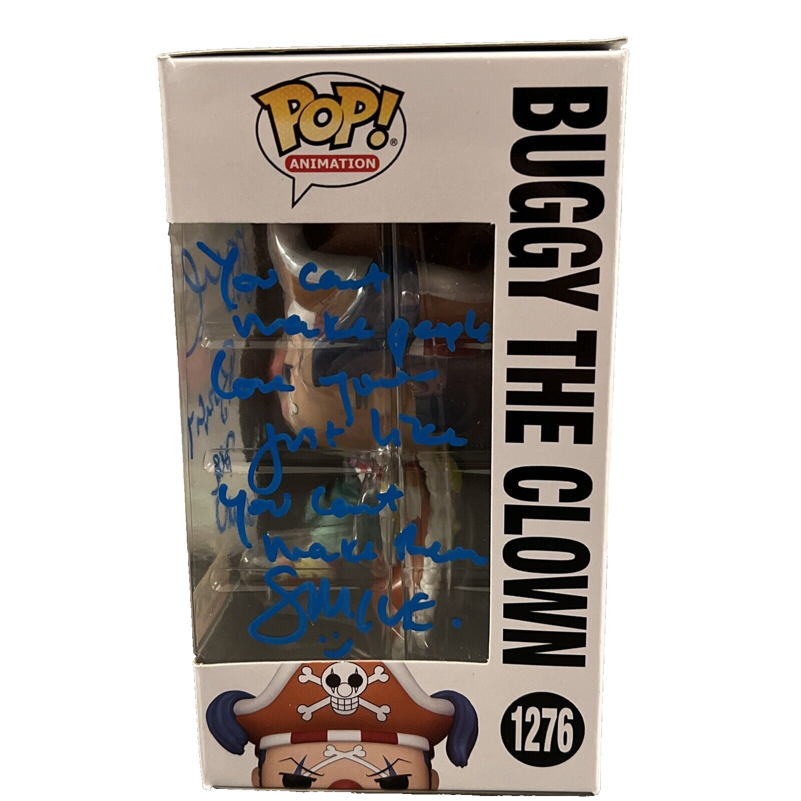 Jeff Ward Signed Auto Buggy the Clown #1276 One Piece Funko Pop w/ Insc. JSA COA2