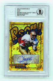 Rocket Ismail 2024 Hits Memorabilia BOOM Gold /10 Signed BGS BAS Auto Notre Dame0