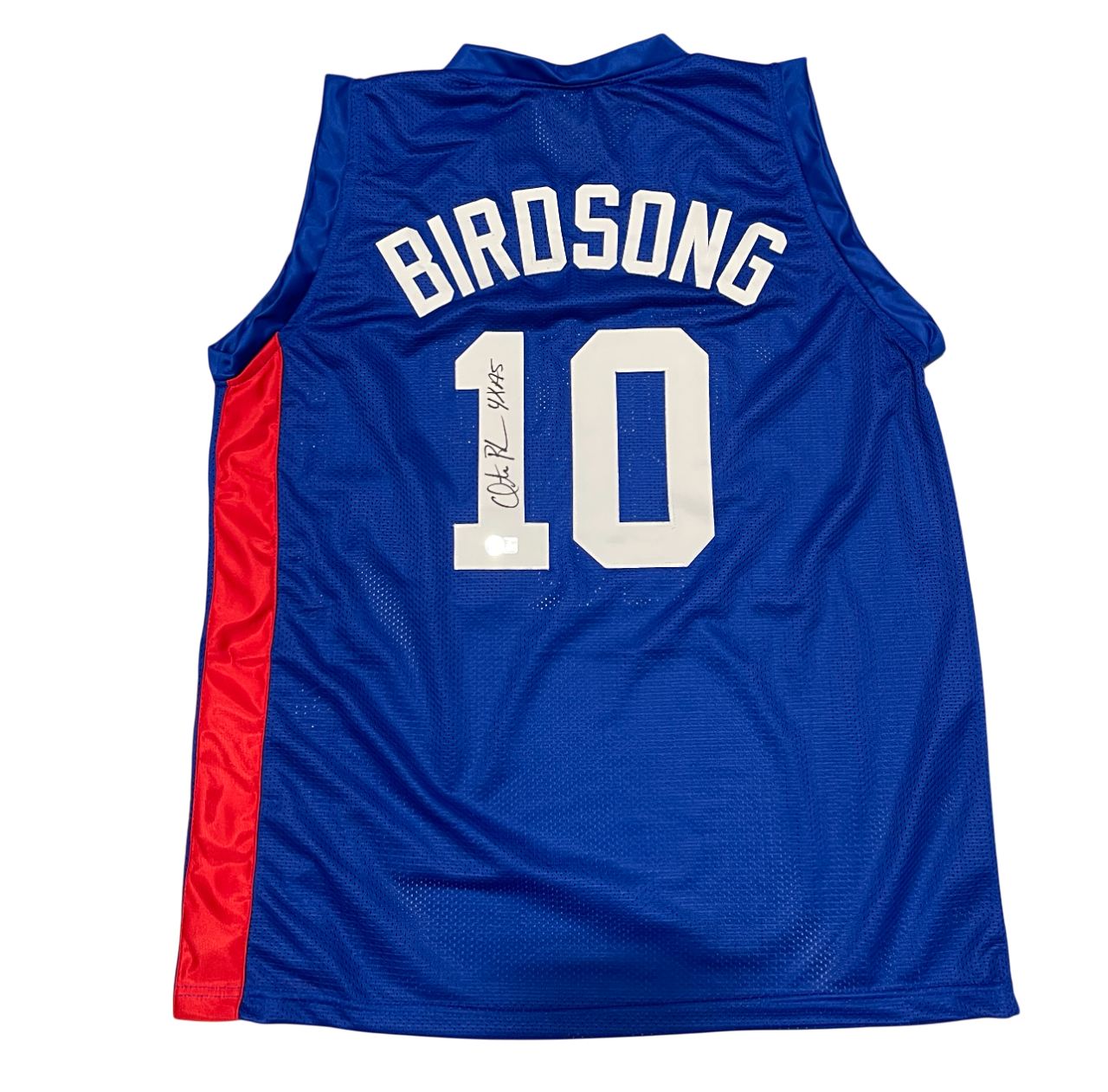Otis Birdsong Signed Bird NJ Nets Custom Jersey w/ 4x AS Beckett Witness BAS COA0