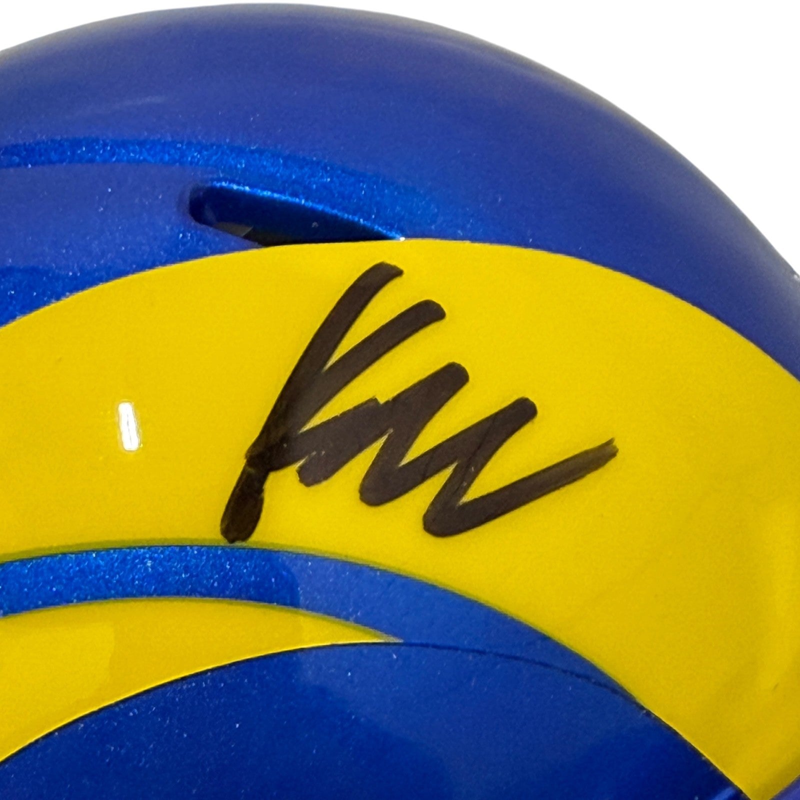 Kyren Williams Signed Los Angles Rams Speed Mini Helmet JSA Witness COA1