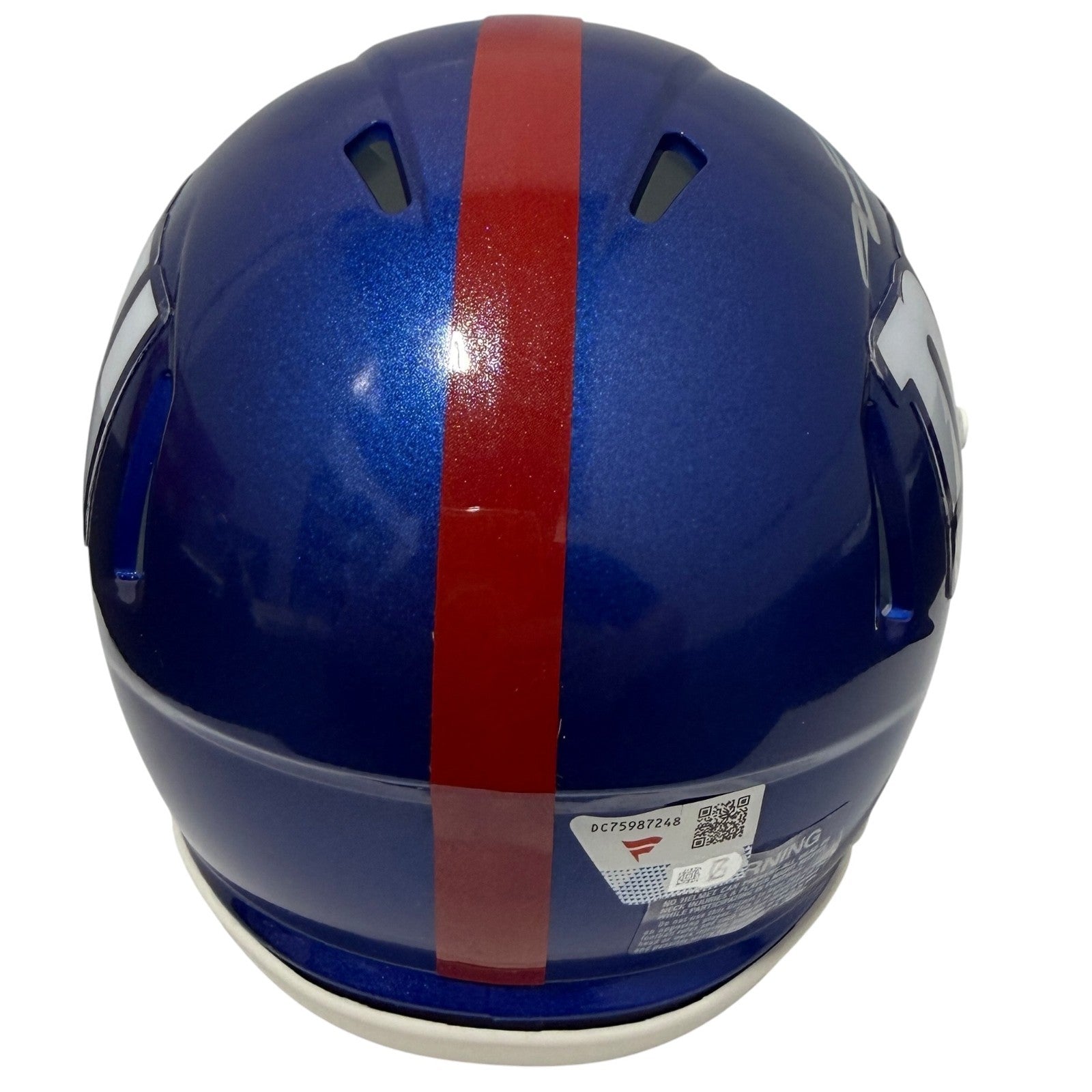 Jaxson Dart Signed Autographed New York Giants Speed Mini Helmet FANATICS COA2