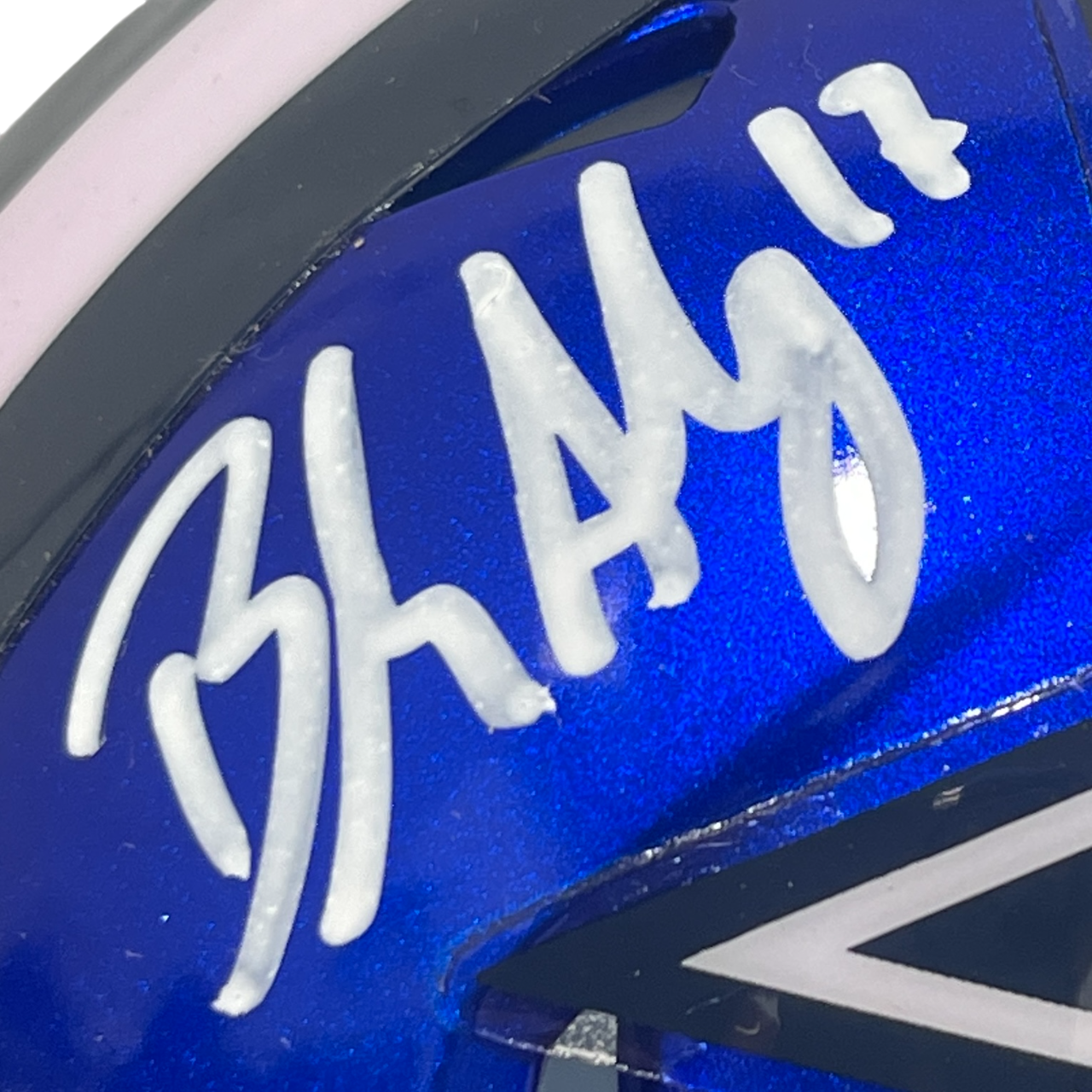 Brandon Aubrey Signed Dallas Cowboys Flash Mini Helmet Beckett Witness BAS COA1
