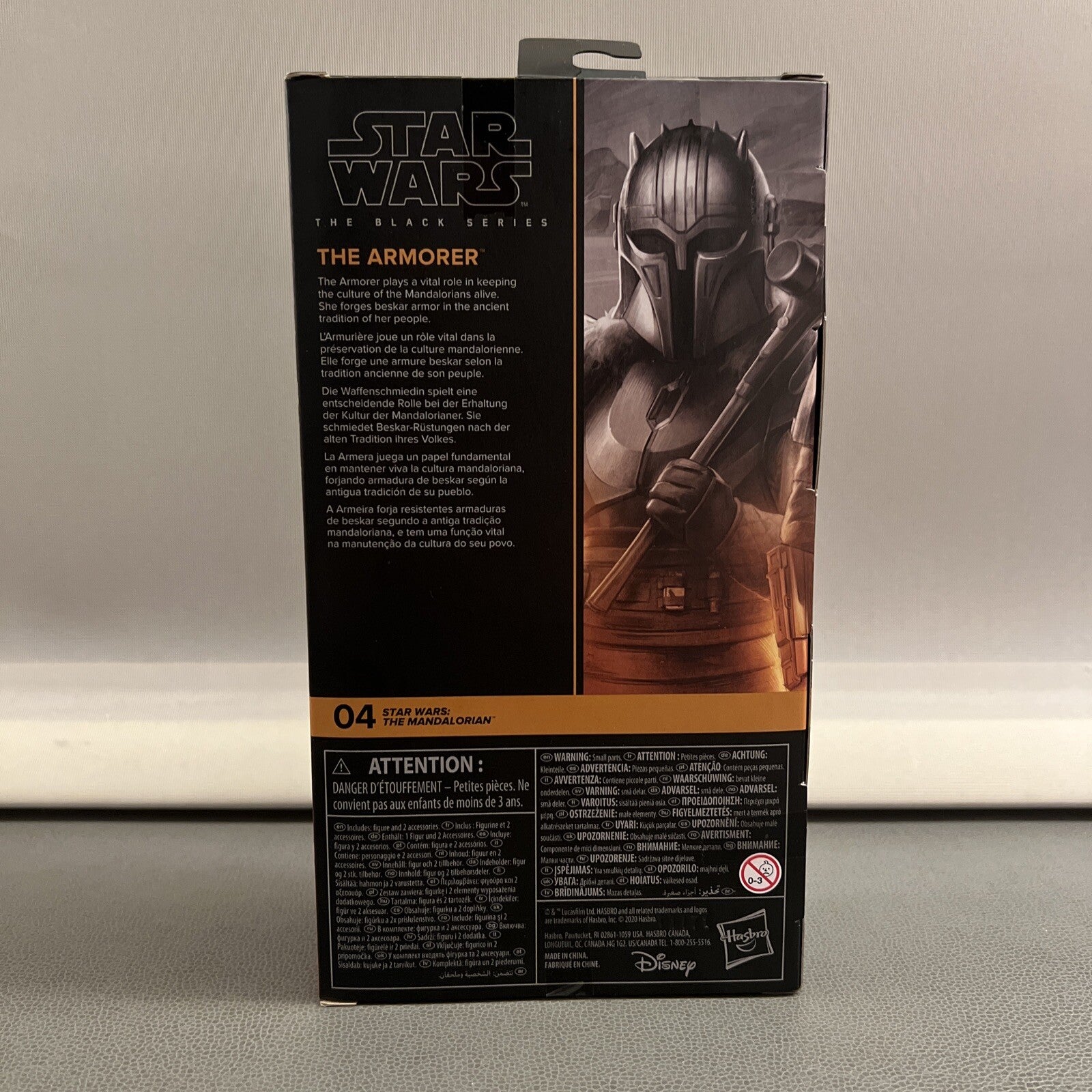 Emily Swallow Signed Auto The Armorer Star Wars Black Series Figure Insc JSA COA3