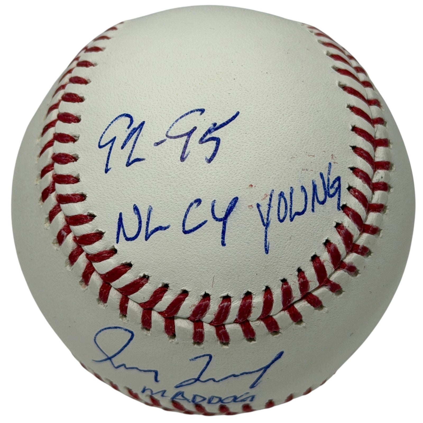 Greg Maddux Signed Autographed ROMLB Baseball w/ 3 Insc JSA COA Braves1