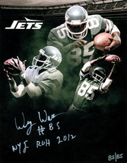Wesley Walker Signed Jets 8x10 Photo w NYJ ROH 2012 LE JSY #85/85 LSCM COA0