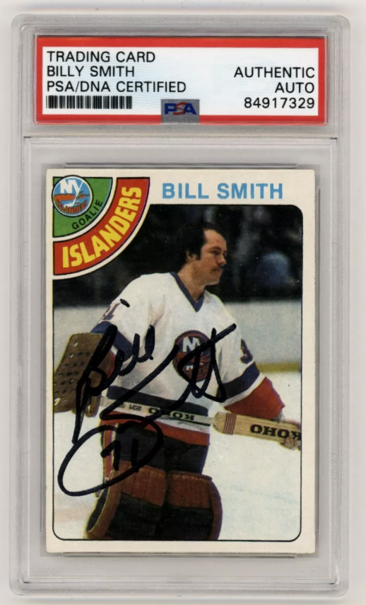 Billy Smith 1978-79 Topps #62 Signed PSA Authentic Auto Islanders HOF0