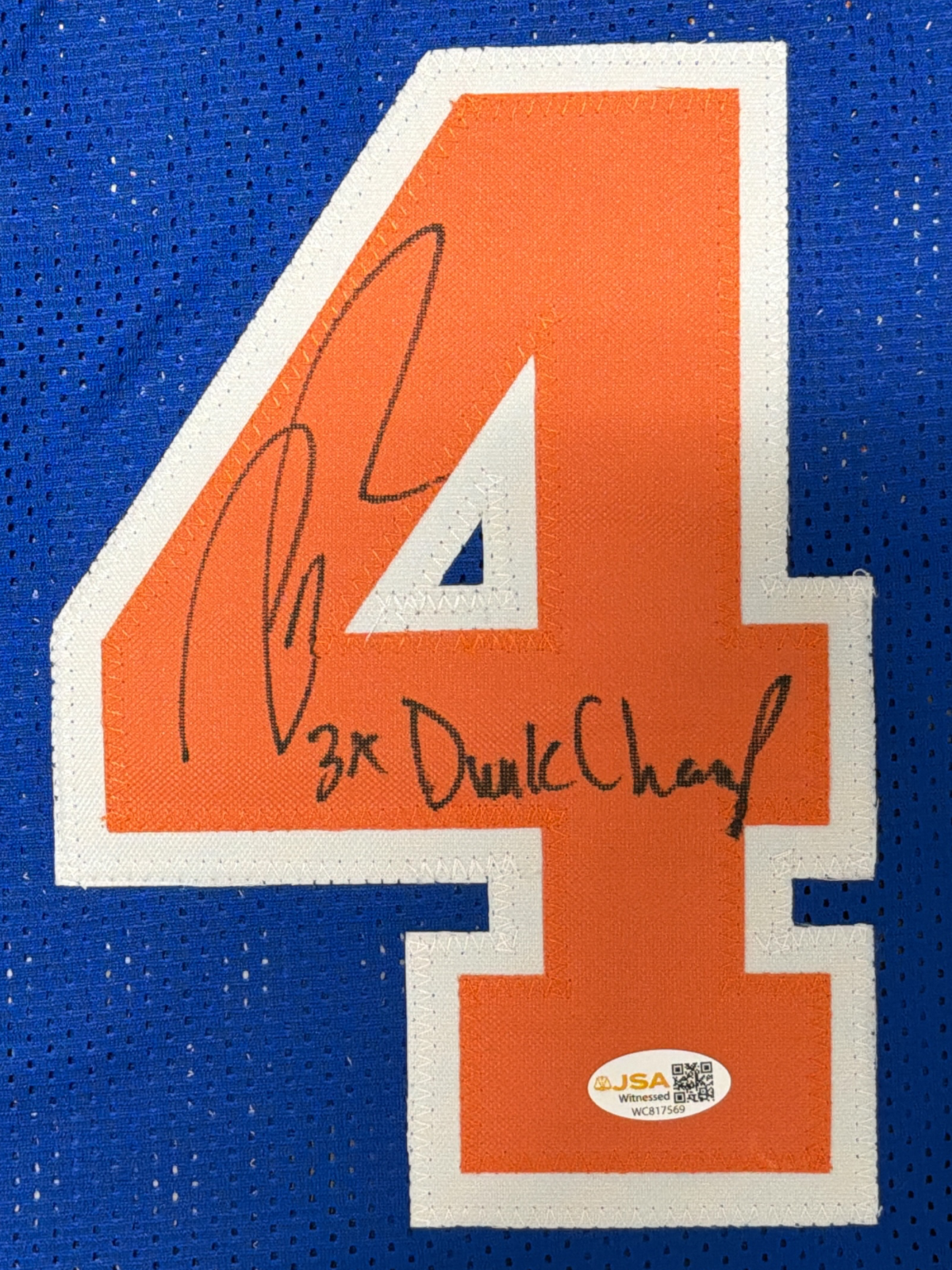 Nate Robinson Signed New York Knicks Custom Jersey w/ 3x Dunk Champ JSA Wit COA1