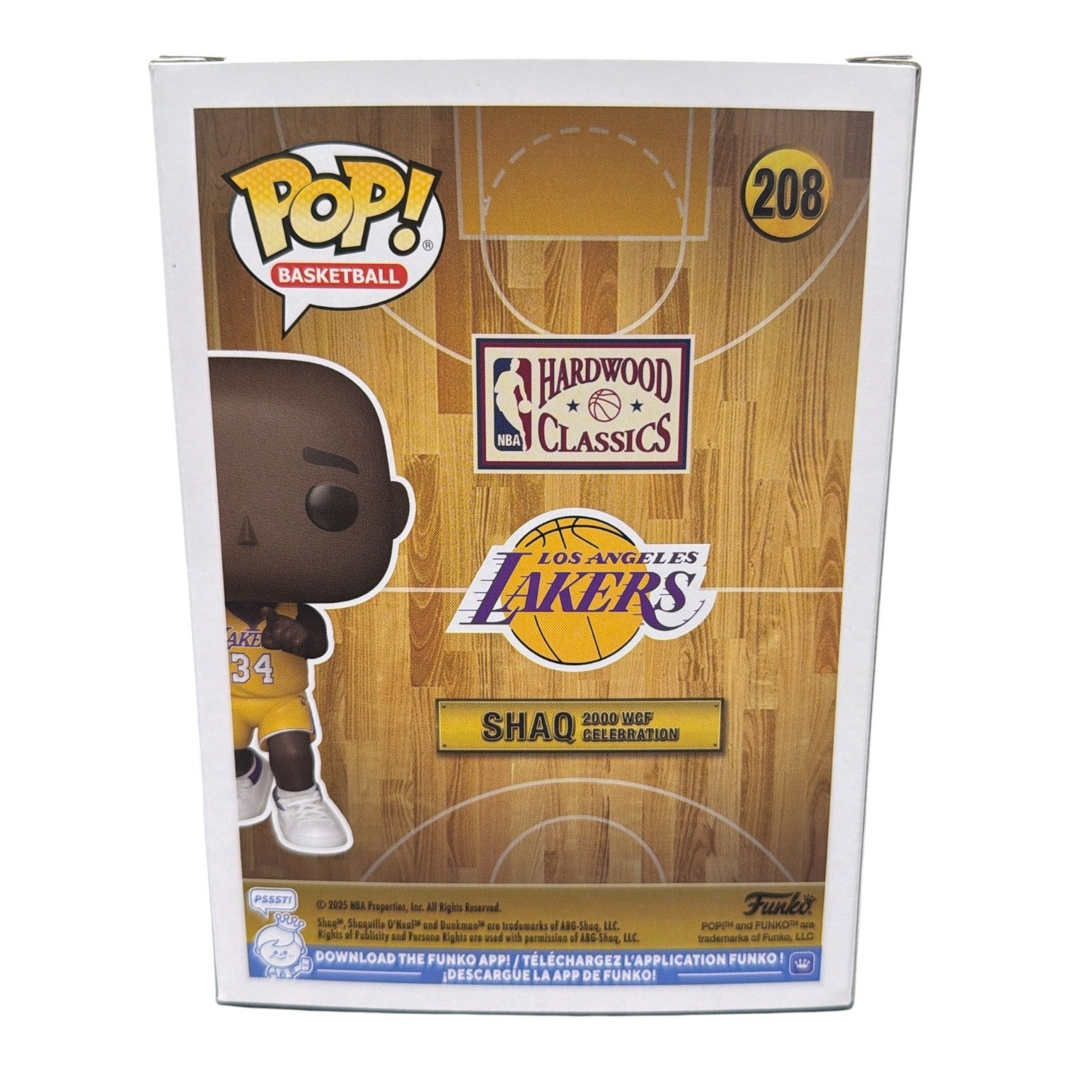 Shaquille O'Neal Signed Lakers 2000 WCF Celebration Funko Pop 208 JSA W COA Shaq2