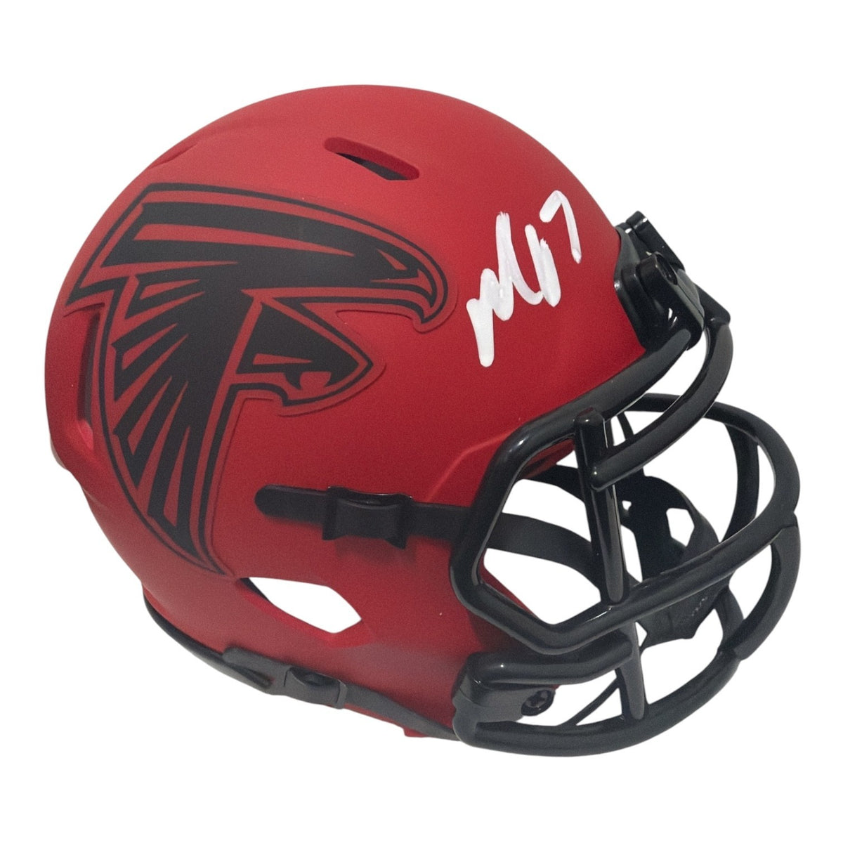 Michael Vick Signed Autographed Atlanta Falcons Rave Mini Helmet JSA Witness COA0