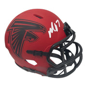 Michael Vick Signed Autographed Atlanta Falcons Rave Mini Helmet JSA Witness COA0