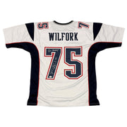 Vince Wilfork Signed Patriots Custom Jersey w/ 2x SB Champ JSA Witness COA0