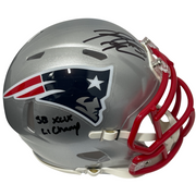 Rob Ninkovich Signed Patriots Speed Mini Helmet w/ SB XLIX LI Beckett W BAS COA0