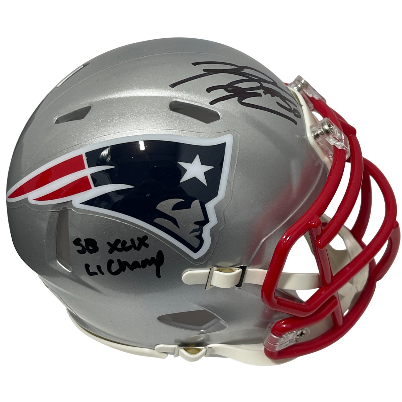 Rob Ninkovich Signed Patriots Speed Mini Helmet w/ SB XLIX LI Beckett W BAS COA0