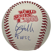 Lee Mazzilli Signed 1986 World Series Baseball w/ 86 WSC Insc JSA Witness COA0